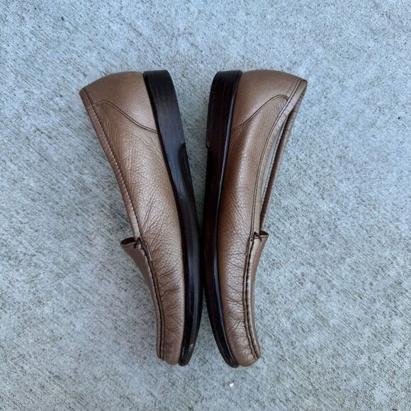 SAS Simplify Loafer Shoes Womens‎ Size 9 Copper Brown Leather Tripad Comfort Moc - Picture 4 of 7